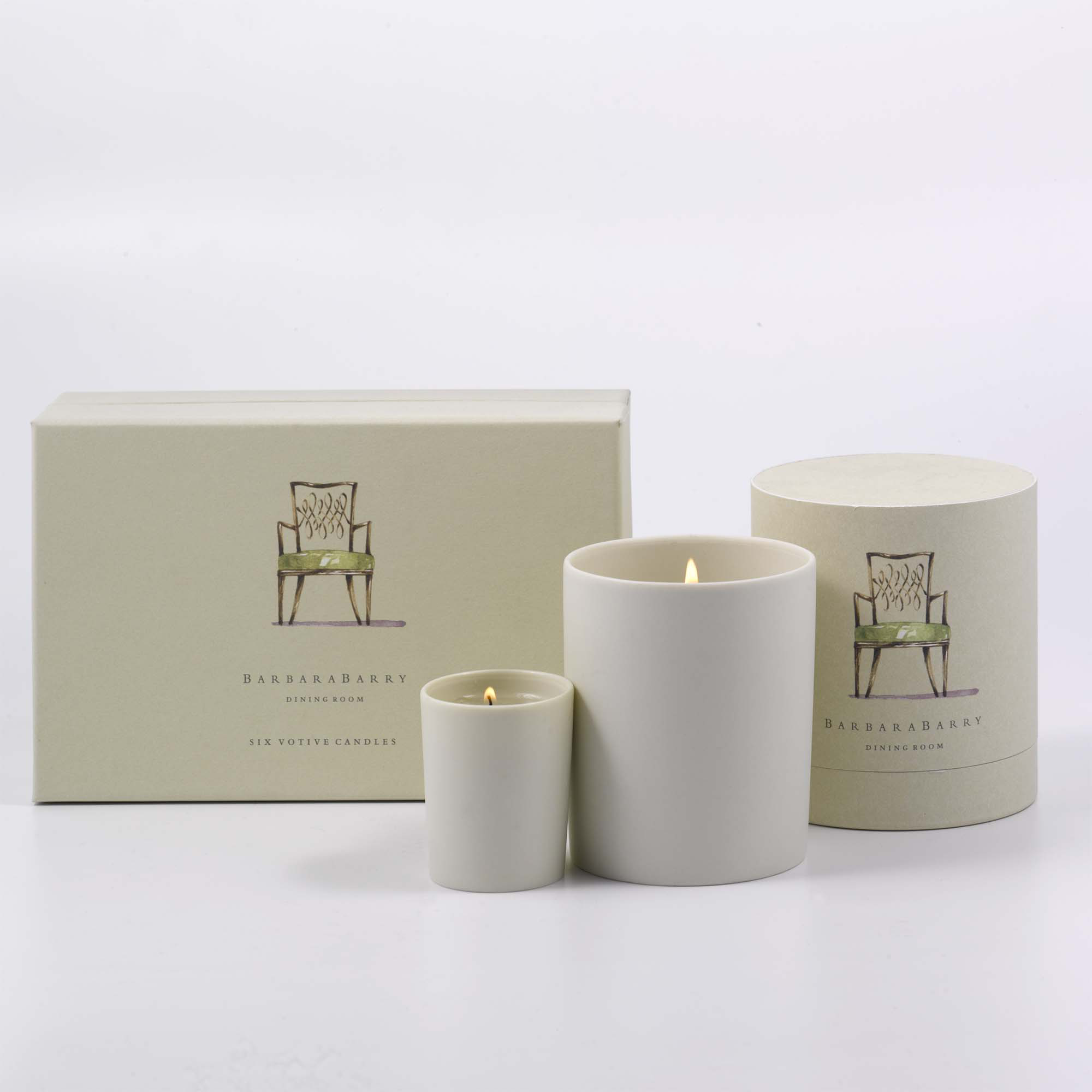 Barbara Barry Dining Room Candle